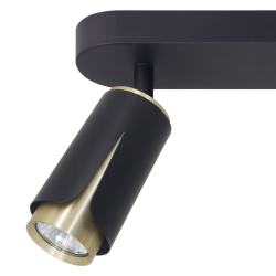FLOWER BLACK GOLD SPOT 2xGU10 FLOWER BLACK GOLD SPOT 2xGU10