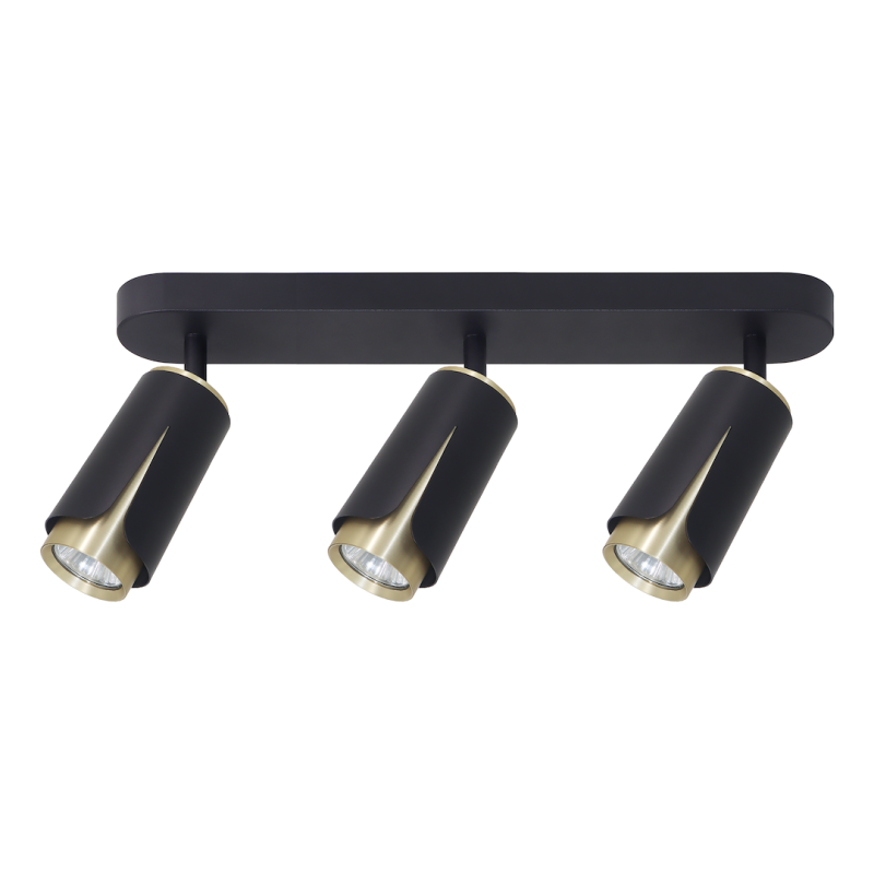 FLOWER BLACK GOLD SPOT 3xGU10 FLOWER BLACK GOLD SPOT 3xGU10