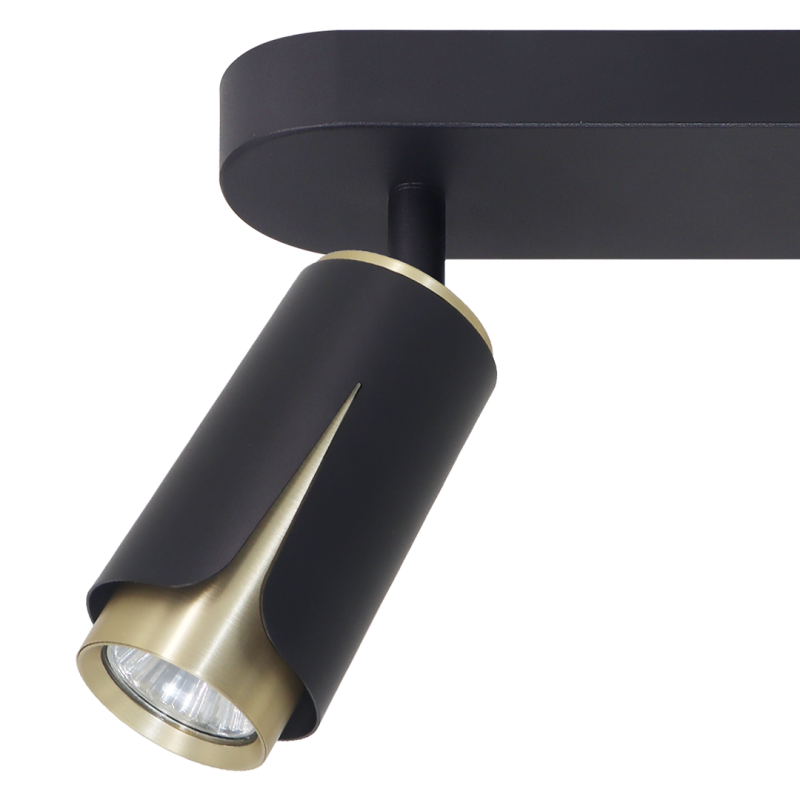 FLOWER BLACK GOLD SPOT 3xGU10 FLOWER BLACK GOLD SPOT 3xGU10