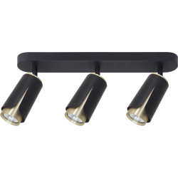 FLOWER BLACK GOLD SPOT 3xGU10 FLOWER BLACK GOLD SPOT 3xGU10