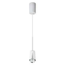Flower Chrome Lampa Wisząca 1xGU10 Biały