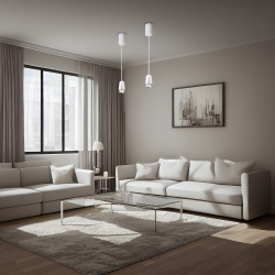 Flower Chrome Lampa Wisząca 1xGU10 Biały Flower Chrome Lampa Wisząca 1xGU10 Biały