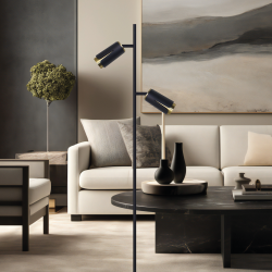 FLOWER BLACK GOLD FLOOR LAMP 2xGU10 FLOWER BLACK GOLD FLOOR LAMP 2xGU10