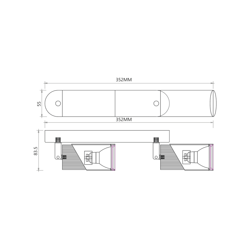 NEO WHITE CHROME SPOT 2xGU10 NEO WHITE CHROME SPOT 2xGU10
