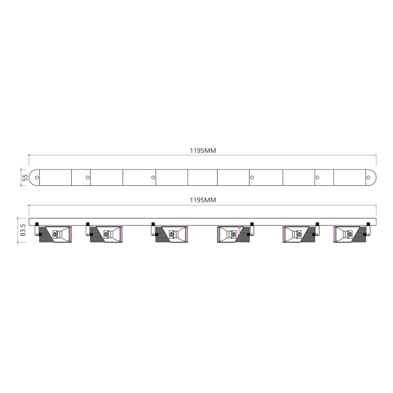 NEO WHITE CHROME SPOT 6xGU10 NEO WHITE CHROME SPOT 6xGU10