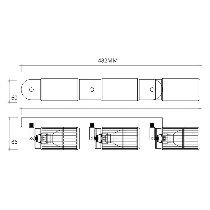 VERTICAL WHITE SPOT 3xGU10 VERTICAL WHITE SPOT 3xGU10