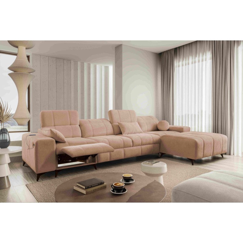 Ballagio XII Mix Corner Sofa with Sleeping and Relax Function - Woven Fabric, Spring 1112