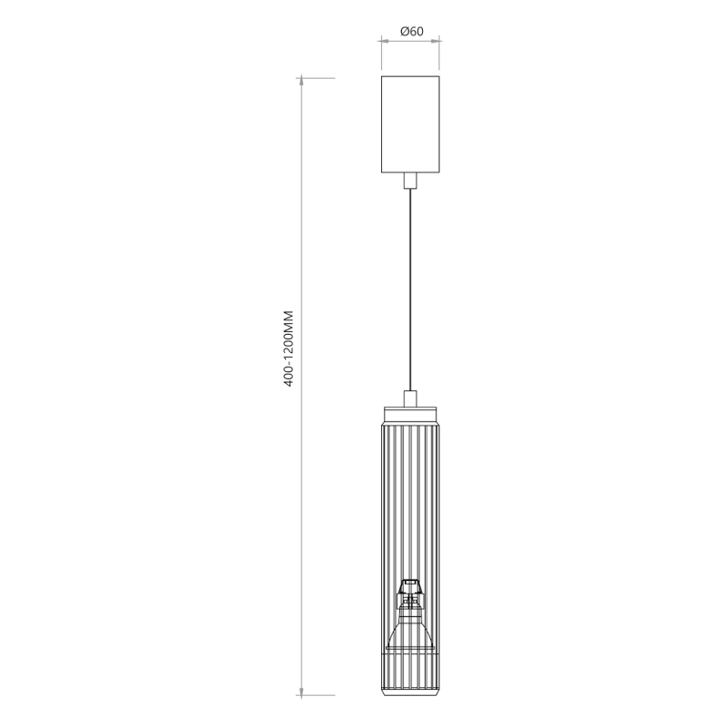 VERTICAL WHITE HANGING LAMP 1xGU10 VERTICAL WHITE HANGING LAMP 1xGU10