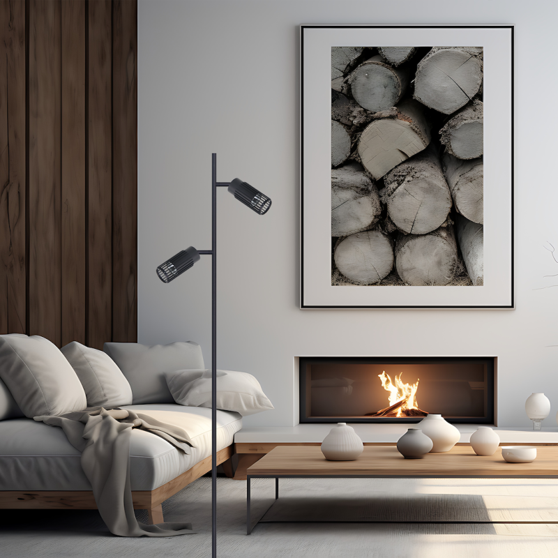 VERTICAL BLACK LAMPA PODŁOGOWA 1xGU10 VERTICAL BLACK LAMPA PODŁOGOWA 1xGU10