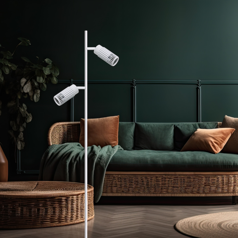 VERTICAL WHITE FLOOR LAMP 1xGU10 VERTICAL WHITE FLOOR LAMP 1xGU10