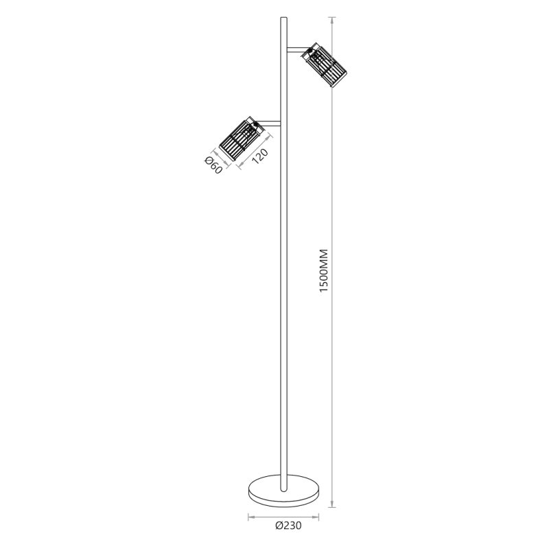 VERTICAL WHITE LAMPA PODŁOGOWA 1xGU10 VERTICAL WHITE LAMPA PODŁOGOWA 1xGU10