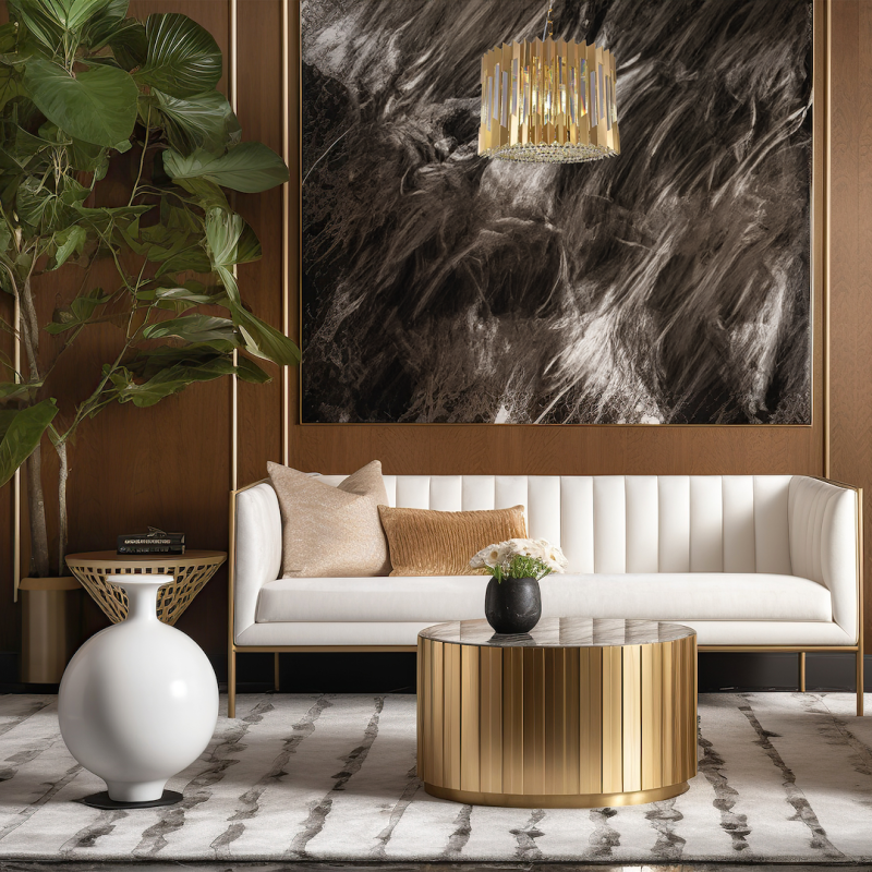 Żyrandol RITZ GOLD 7xE14 Żyrandol RITZ GOLD 7xE14