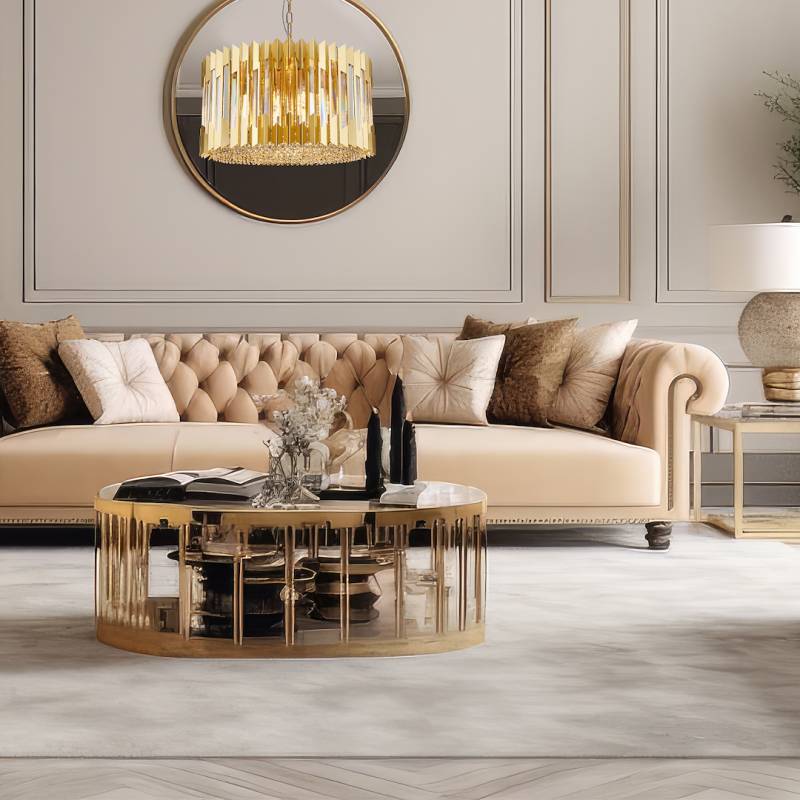 Żyrandol RITZ GOLD 12xE14 Żyrandol RITZ GOLD 12xE14