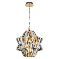 CROWN GOLD Chandelier 4xE14