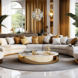 CROWN GOLD Chandelier 4xE14 CROWN GOLD Chandelier 4xE14