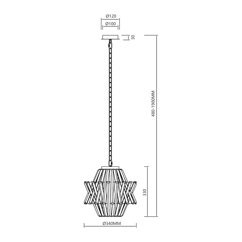 Żyrandol CROWN CHROME 4xE14 Żyrandol CROWN CHROME 4xE14