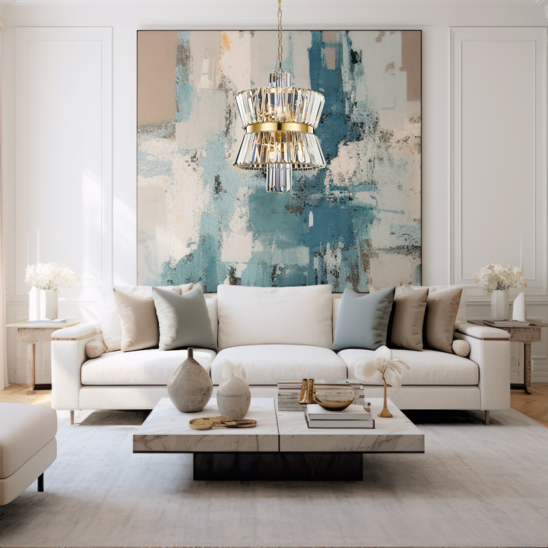 Żyrandol AURELIA GOLD 8xE14 Żyrandol AURELIA GOLD 8xE14