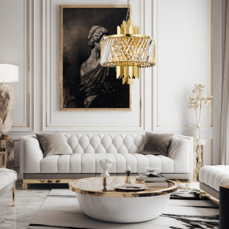 MARGOT GOLD Chandelier 6xE14 MARGOT GOLD Chandelier 6xE14