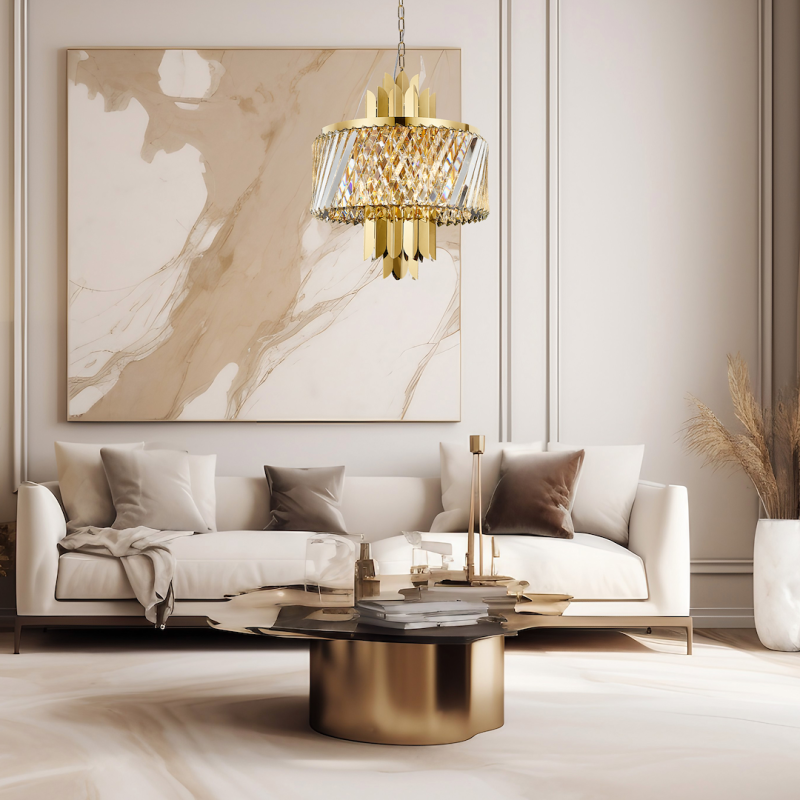 Żyrandol MARGOT GOLD 6xE14 Żyrandol MARGOT GOLD 6xE14