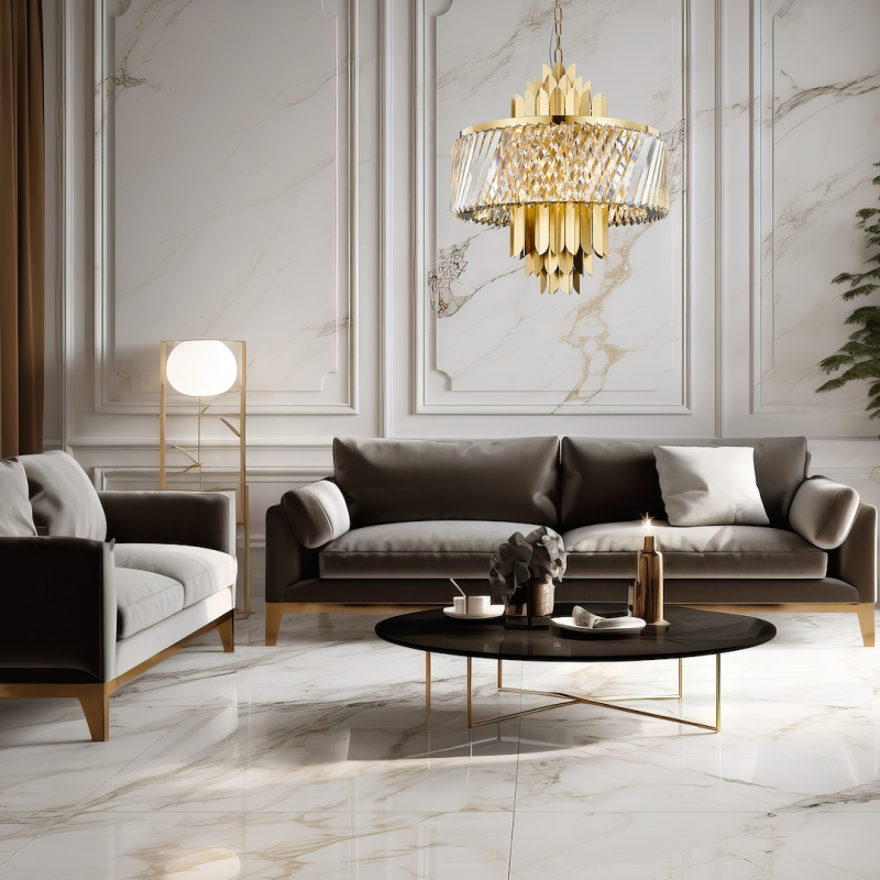 Żyrandol MARGOT GOLD 9xE14 Żyrandol MARGOT GOLD 9xE14