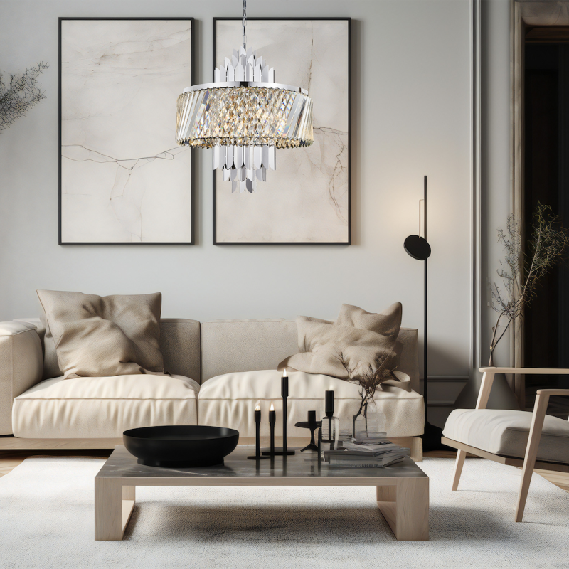 Żyrandol MARGOT CHROME 9xE14 Żyrandol MARGOT CHROME 9xE14