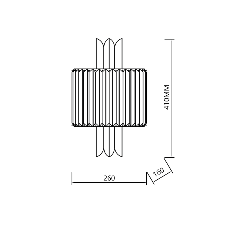 MARGOT CHROME Wall Light 2xE14 MARGOT CHROME Wall Light 2xE14