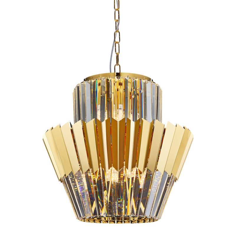 Żyrandol DONNA GOLD 9xE14 Żyrandol DONNA GOLD 9xE14