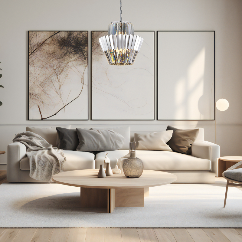DONNA CHROME Chandelier 9xE14 DONNA CHROME Chandelier 9xE14