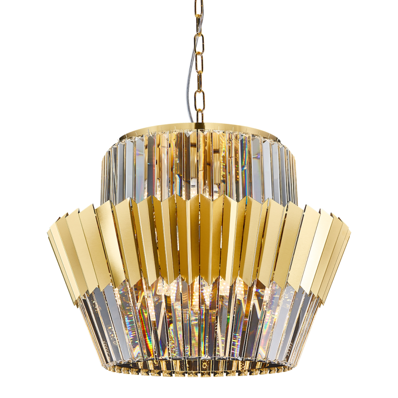 Żyrandol DONNA GOLD 12xE14 Żyrandol DONNA GOLD 12xE14