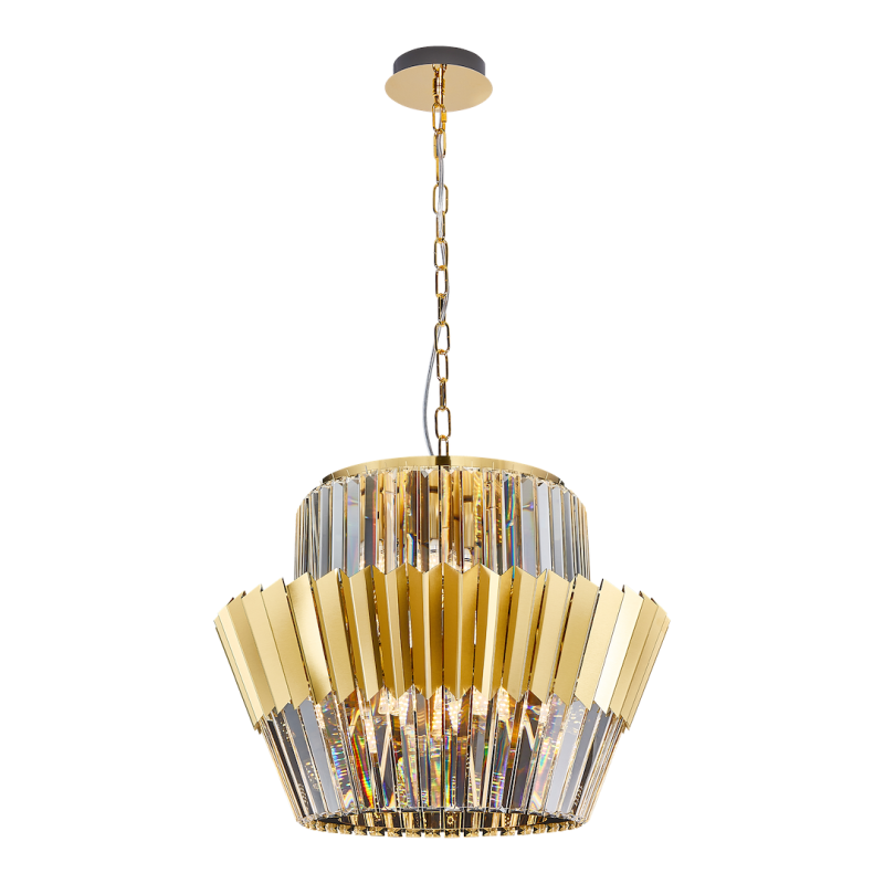 Żyrandol DONNA GOLD 12xE14 Żyrandol DONNA GOLD 12xE14