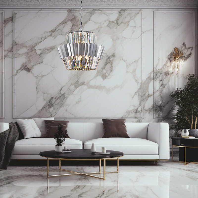 DONNA CHROME Chandelier 12xE14 DONNA CHROME Chandelier 12xE14