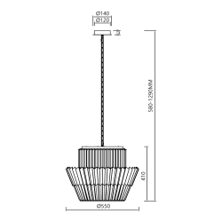 DONNA CHROME Chandelier 12xE14 DONNA CHROME Chandelier 12xE14