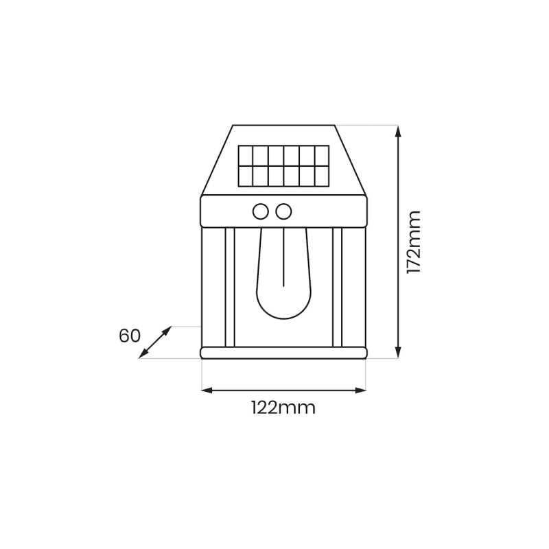 Solar Wall Light Filo 3000K Solar Wall Light Filo 3000K