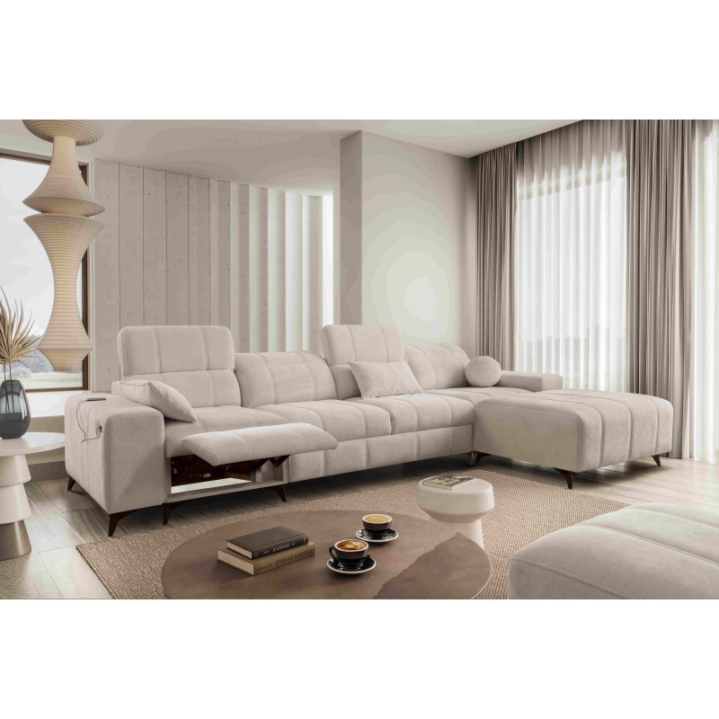 Narożnik ballagio XII Mix z funkcją spania oraz funkcją relax tkanina Spring 1108 Narożnik ballagio XII Mix z funkcją spania oraz funkcją relax tkanina Spring 1108