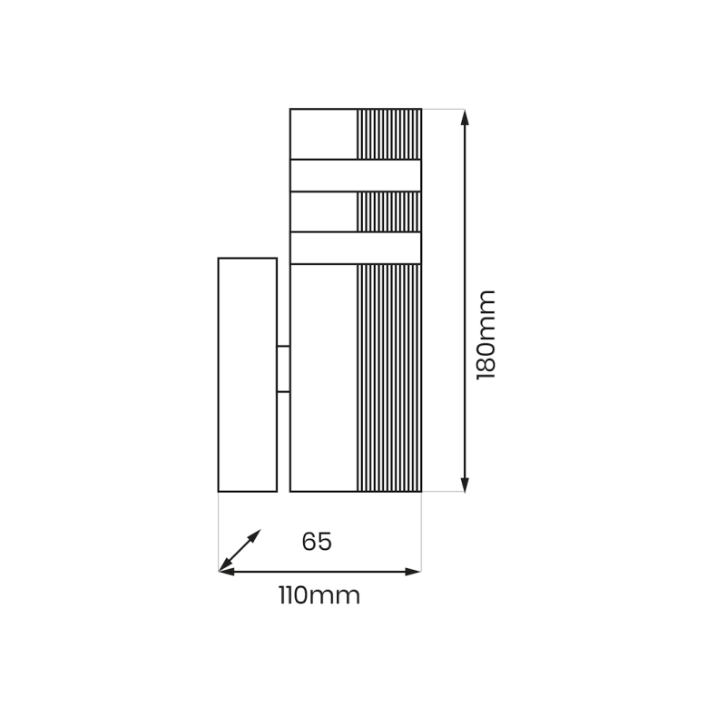 Vini Wall Lamp 1xGU10 IP54 Vini Wall Lamp 1xGU10 IP54