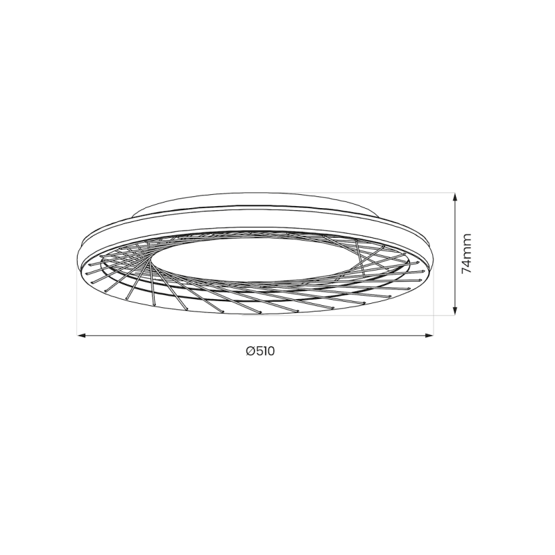 Plafon NEST 38W LED śr. 51cm Plafon NEST 38W LED śr. 51cm