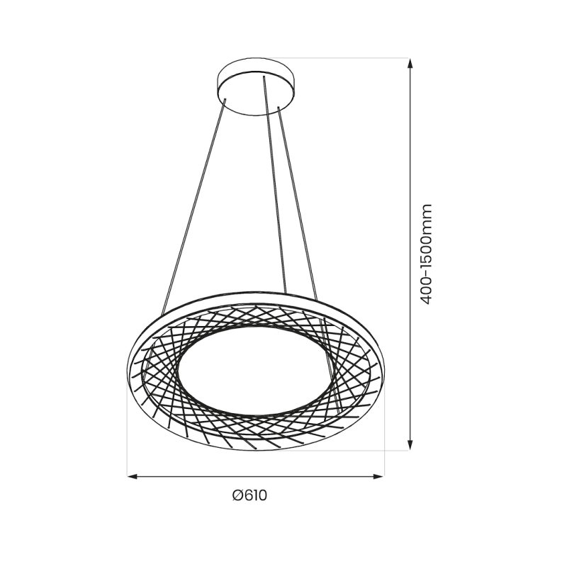 Lampa wisząca NEST 43W LED śr. 61cm Lampa wisząca NEST 43W LED śr. 61cm