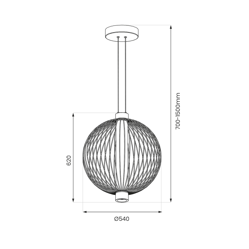 Lampa wisząca KYOTO 39W LED śr. 54cm Lampa wisząca KYOTO 39W LED śr. 54cm