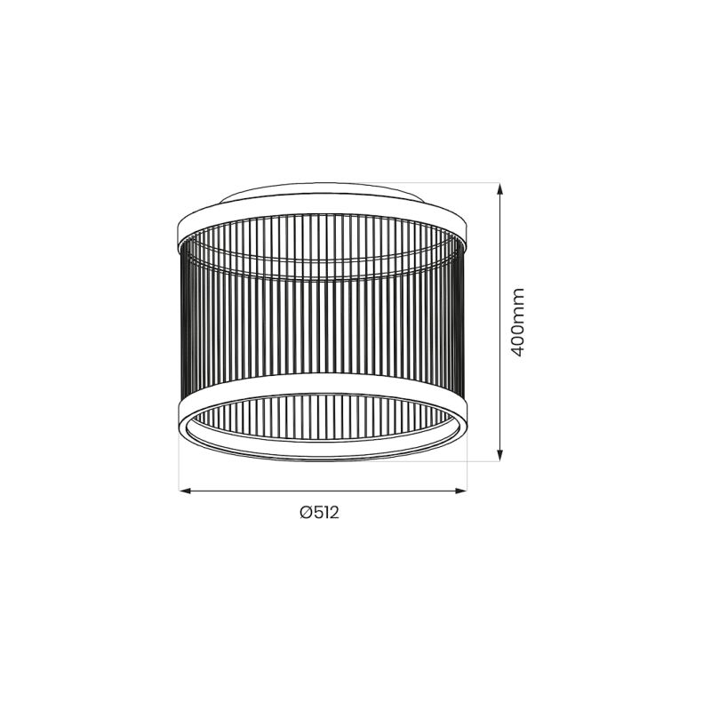 Guarda Ceiling Lamp 43W LED, 51cm Diameter Guarda Ceiling Lamp 43W LED, 51cm Diameter