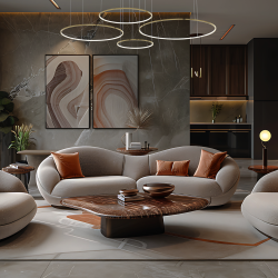 Saturno Gold 120W LED Pendant Lamp Saturno Gold 120W LED Pendant Lamp