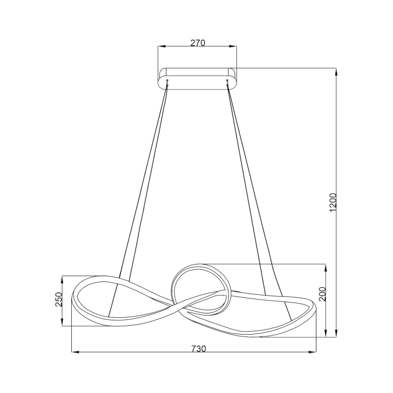 Lampa wisząca Marco Black 42W LED Lampa wisząca Marco Black 42W LED