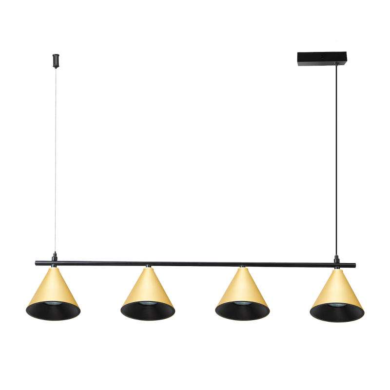 Lampa Wisząca Cone Złoty 4xGU10 Lampa Wisząca Cone Złoty 4xGU10