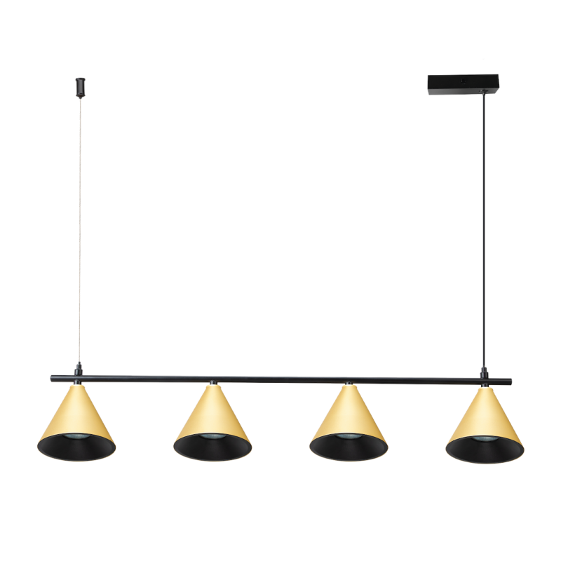 Lampa Wisząca Cone Złoty 4xGU10 Lampa Wisząca Cone Złoty 4xGU10
