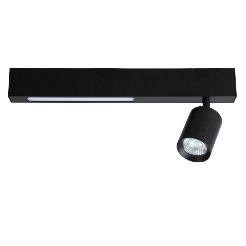 Lampa Sufitowa Magnet 9W+1xGU10 3000/4000K Czarny Lampa Sufitowa Magnet 9W+1xGU10 3000/4000K Czarny
