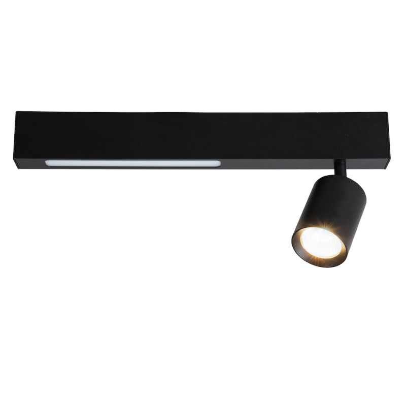 Lampa Sufitowa Magnet 9W+1xGU10 3000/4000K Czarny Lampa Sufitowa Magnet 9W+1xGU10 3000/4000K Czarny