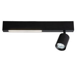 Lampa Sufitowa Magnet 9W+1xGU10 3000/4000K Czarny Lampa Sufitowa Magnet 9W+1xGU10 3000/4000K Czarny