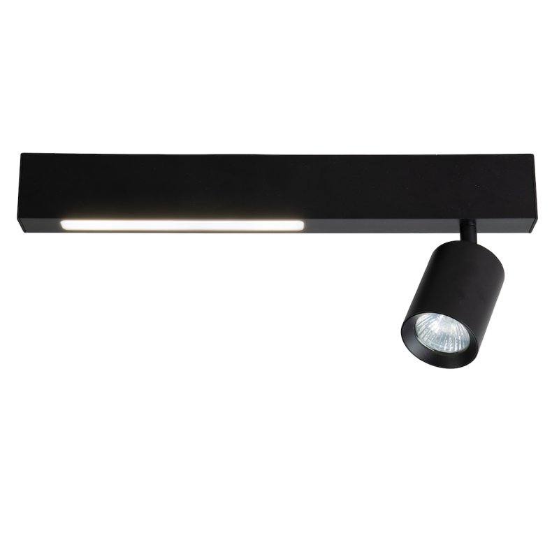 Lampa Sufitowa Magnet 9W+1xGU10 3000/4000K Czarny Lampa Sufitowa Magnet 9W+1xGU10 3000/4000K Czarny