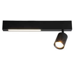 Lampa Sufitowa Magnet 9W+1xGU10 3000/4000K Czarny Lampa Sufitowa Magnet 9W+1xGU10 3000/4000K Czarny