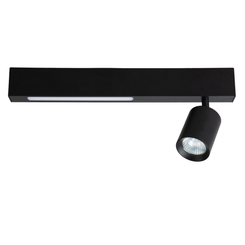 Lampa Sufitowa Magnet 9W+1xGU10 3000/4000K Czarny Lampa Sufitowa Magnet 9W+1xGU10 3000/4000K Czarny