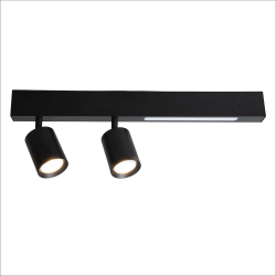 Lampa Sufitowa Magnet 9W+2xGU10 3000/4000K Czarny Lampa Sufitowa Magnet 9W+2xGU10 3000/4000K Czarny
